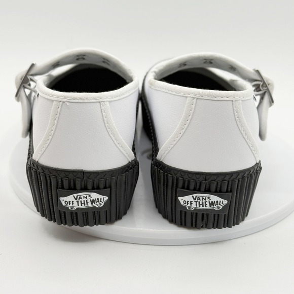 Vans Mary Jane Creeper Shoe Size 5.5 Womens Grunge White NEW - Picture 7 of 10